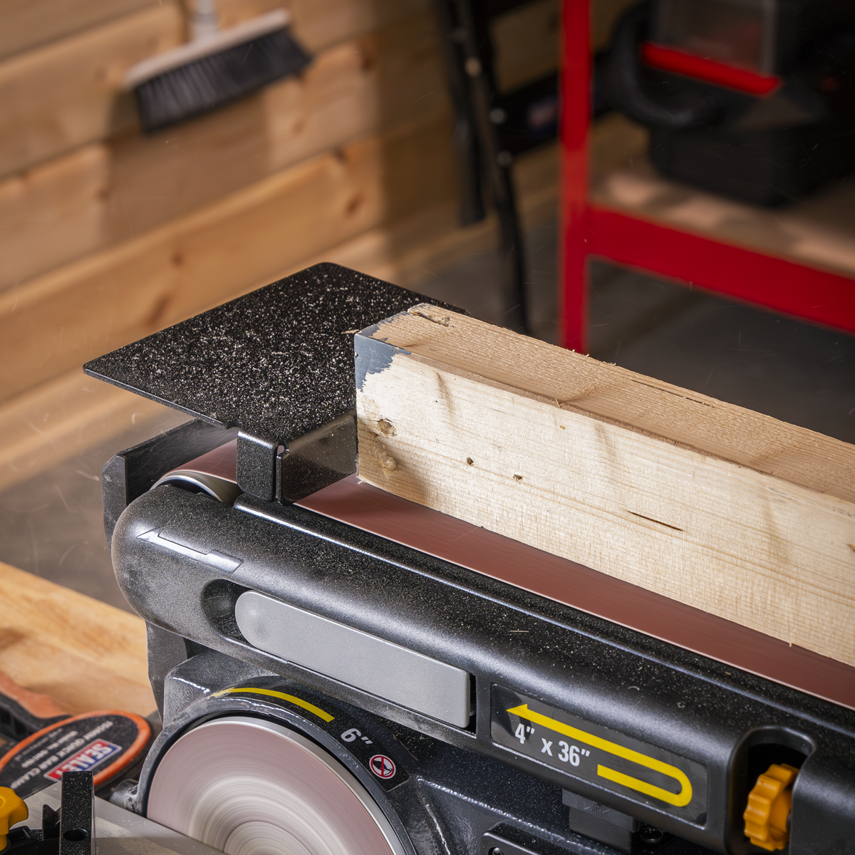 Sealey SM914 915 x 100mm Belt/150mm Disc Sander 370W/230V