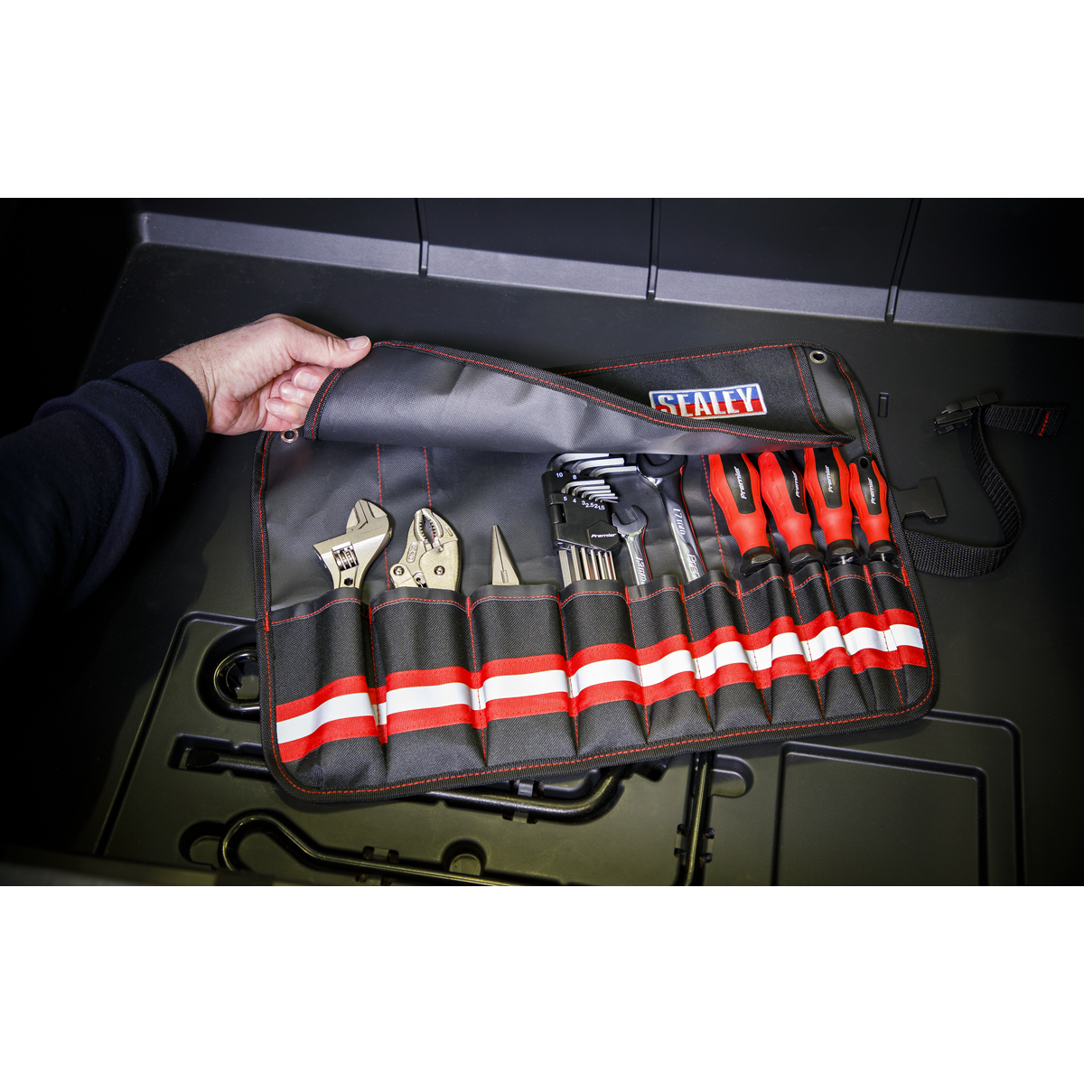Sealey SMC45 Tool Roll 10-Pocket