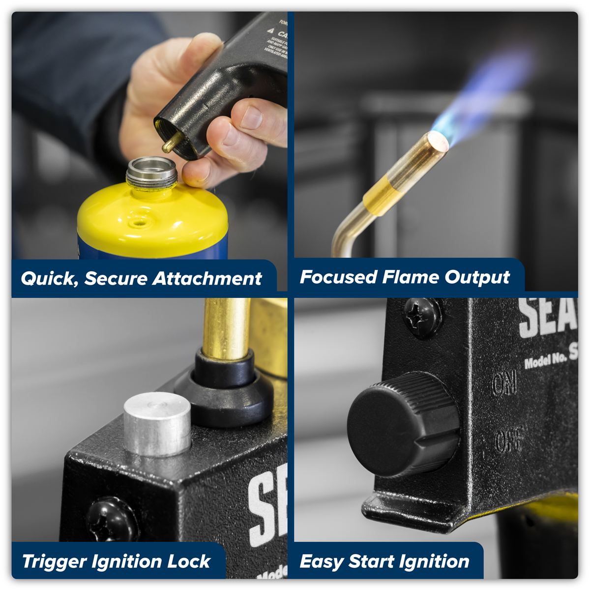Sealey SMGT02 Industrial MAPP & Propane Gas Brazing Torch