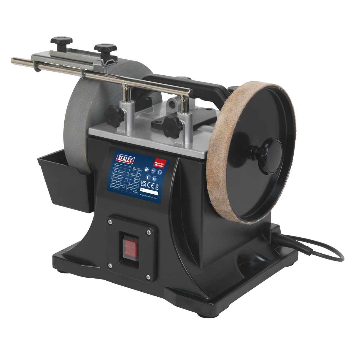 Sealey SMS2101 200mm Sharpener with Honing Wheel 180W