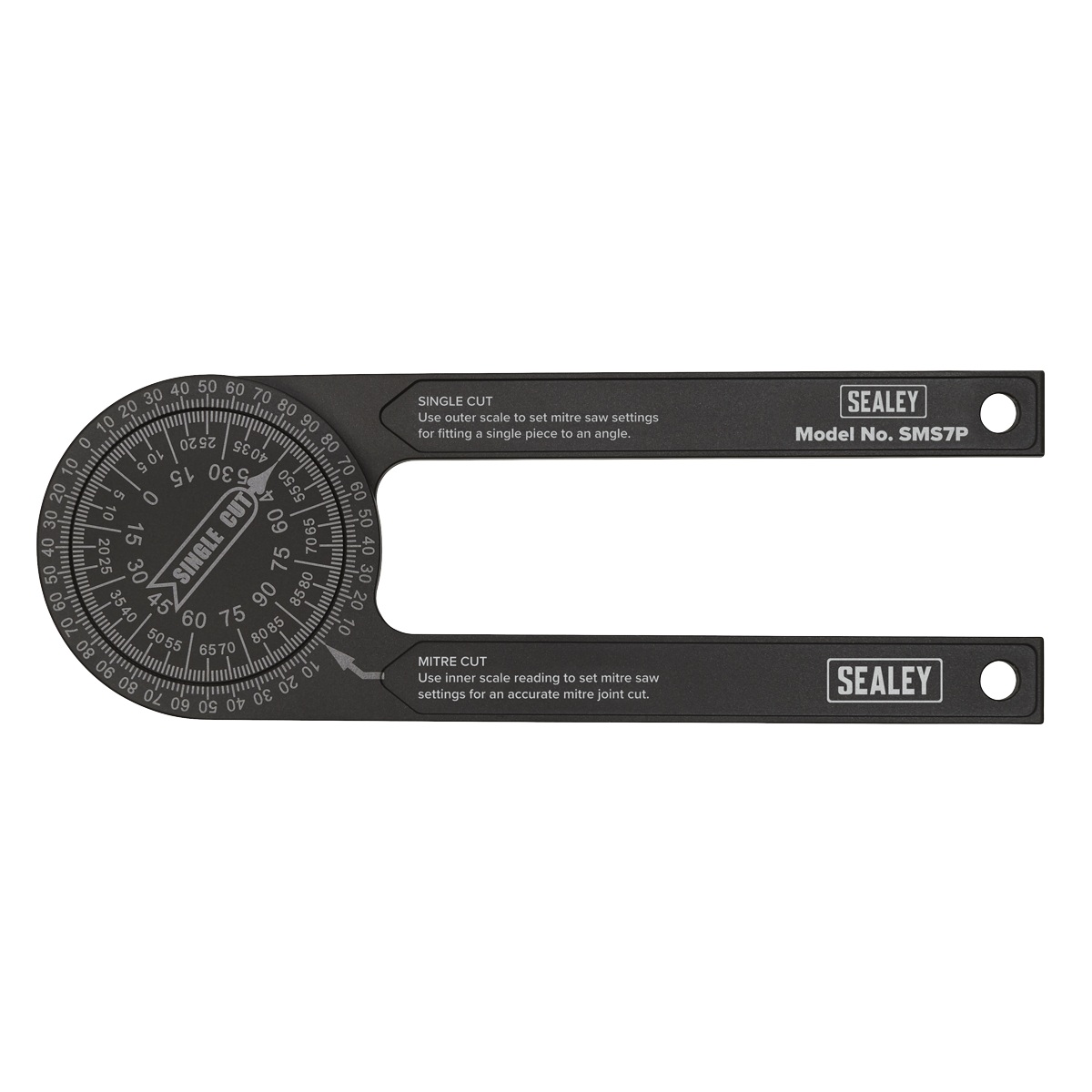 Sealey SMS7P Aluminium Mitre Saw Protractor