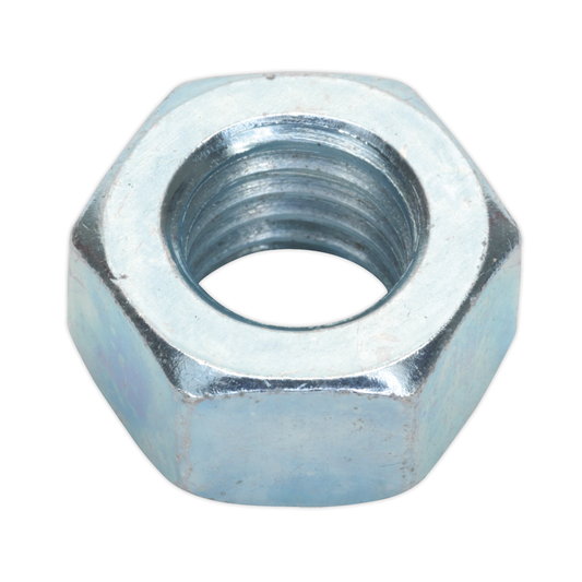 Sealey SN12 Zinc Plated Steel Nut M12, DIN 934 - Pack of 25