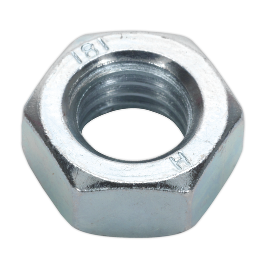 Sealey SN14 Zinc Plated Steel Nut M14, DIN 934 - Pack of 25