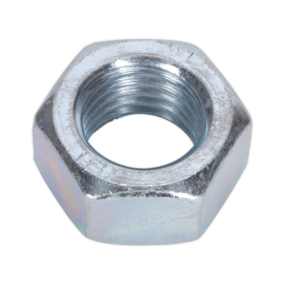 Sealey SN24 Zinc Plated Steel Nut M24, DIN 934 - Pack of 5