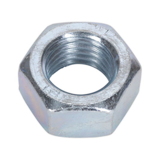 Sealey SN24 Zinc Plated Steel Nut M24, DIN 934 - Pack of 5