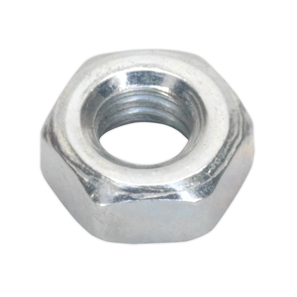 Sealey SN4 Zinc Plated Steel Nut M4, DIN 934 - Pack of 100