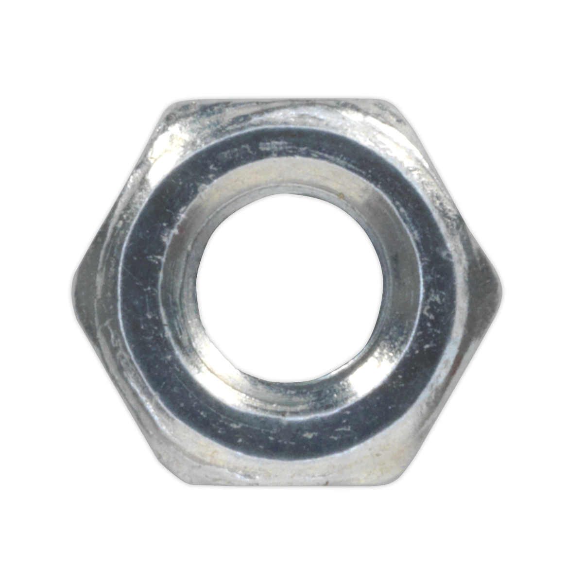Sealey SN4 Zinc Plated Steel Nut M4, DIN 934 - Pack of 100