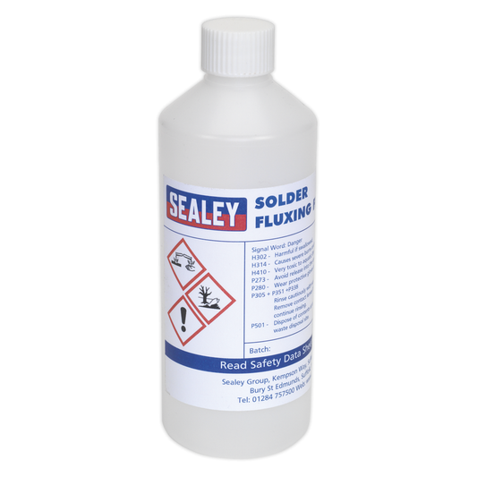 Sealey SOLFLUX Solder Fluxing Fluid 500ml