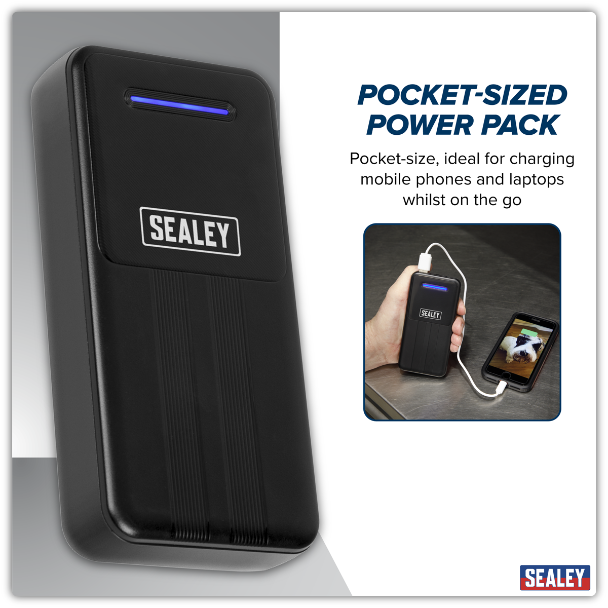 Sealey SPB102 Portable Power Bank 10W 20,000mAh