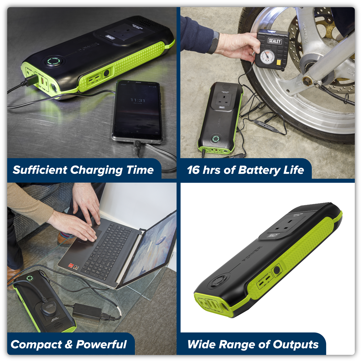 Sealey SPB160W AC Power Pack 160W 115Wh