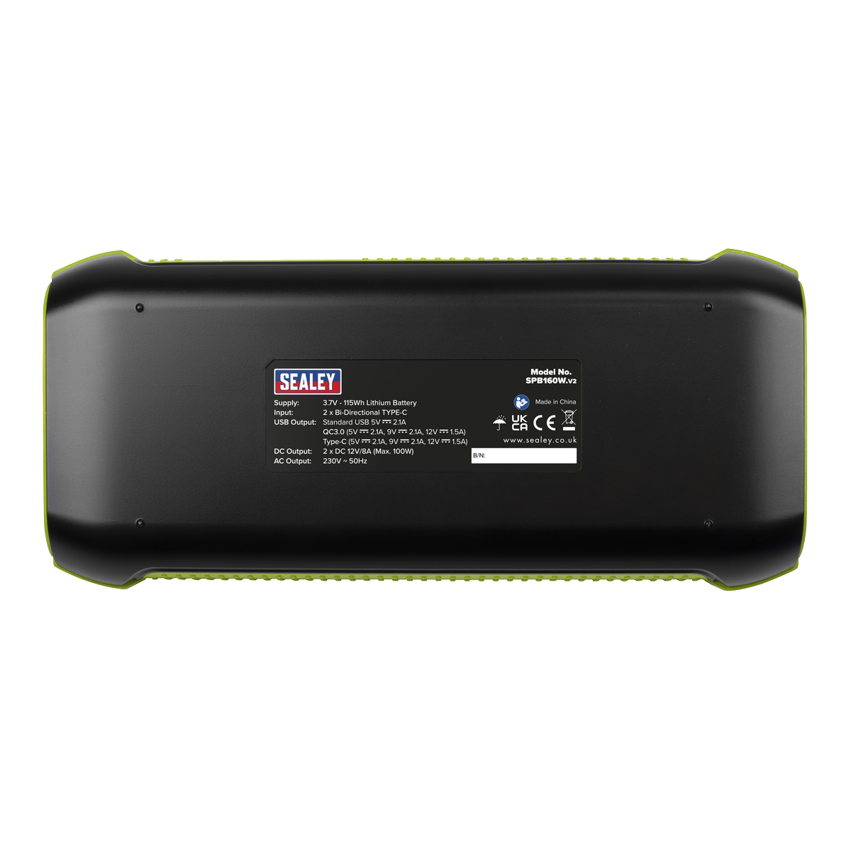 Sealey SPB160W AC Power Pack 160W 115Wh