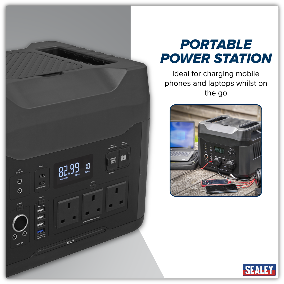 Sealey SPB2200W Portable Power Station 2200W
