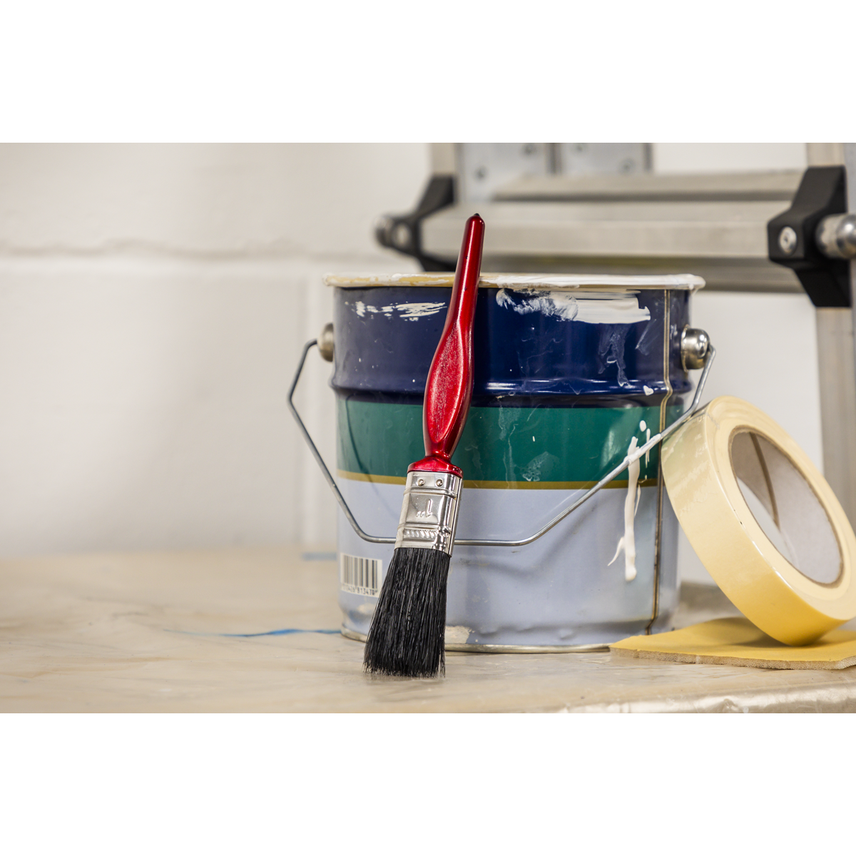 Sealey SPB25S Pure Bristle Paint Brush 25mm - Pack of 10