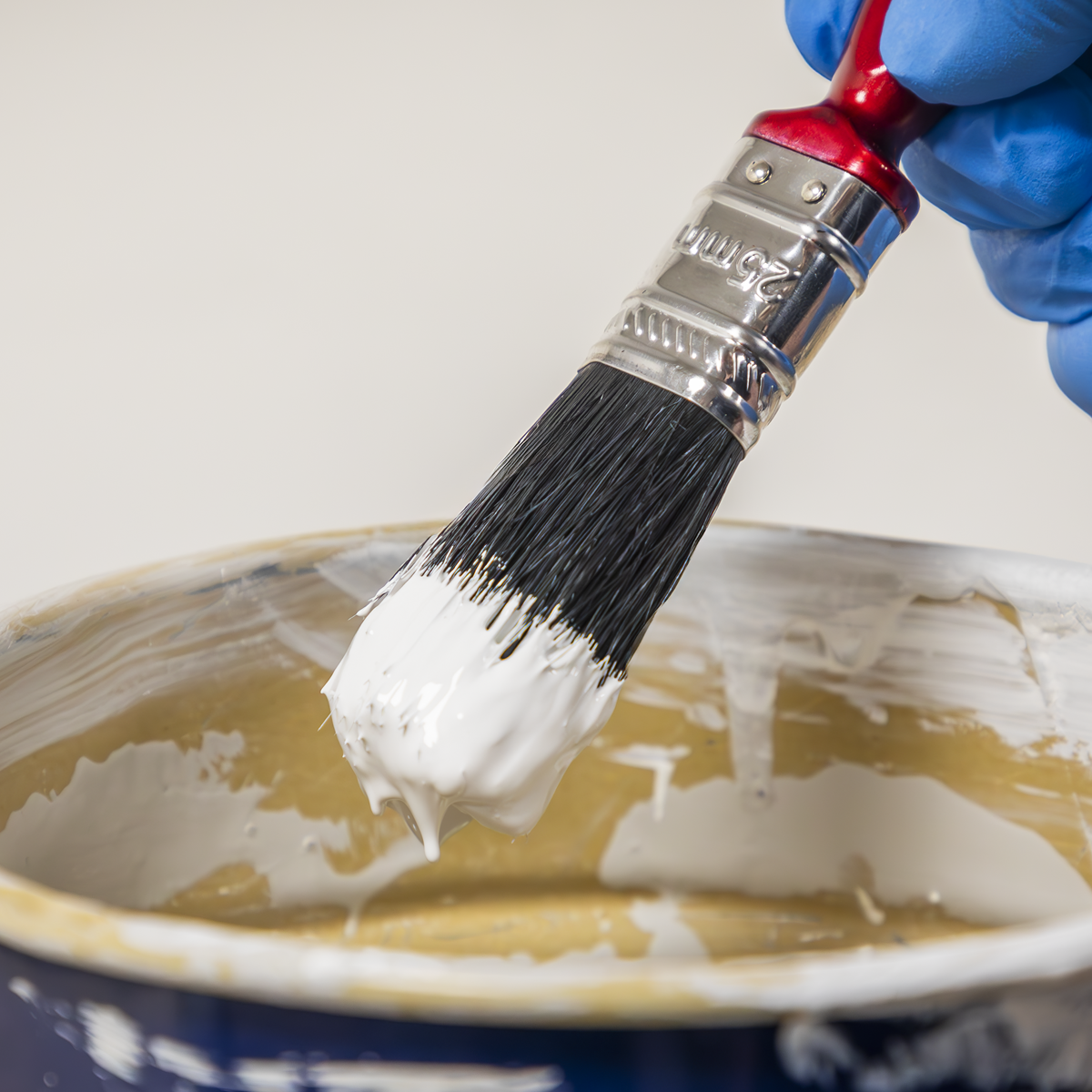 Sealey SPB25S Pure Bristle Paint Brush 25mm - Pack of 10