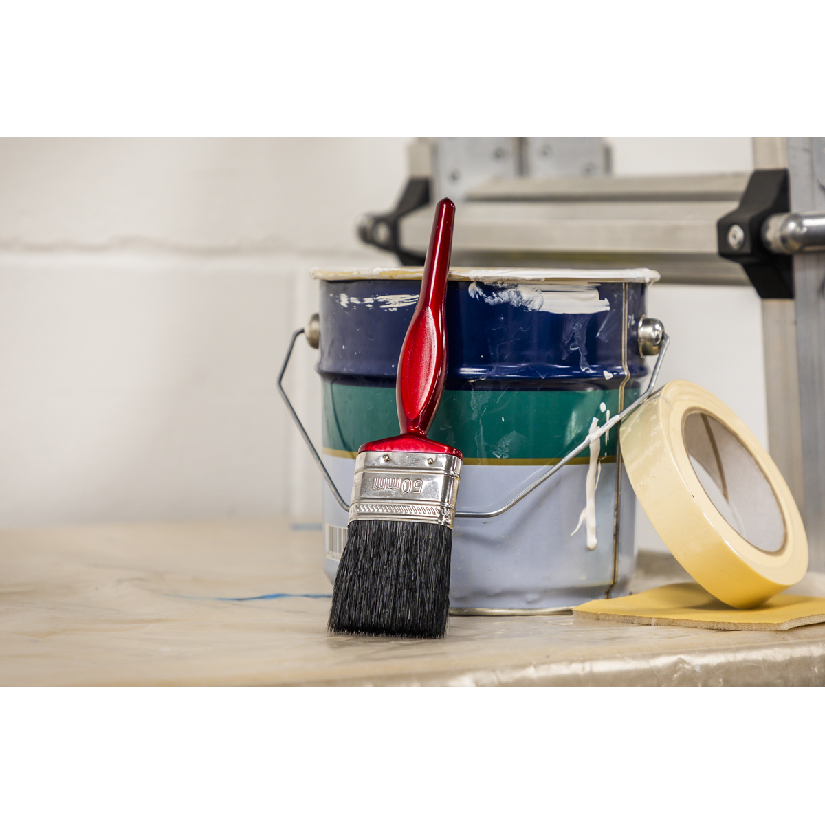 Sealey SPB50S Pure Bristle Paint Brush 50mm - Pack of 10