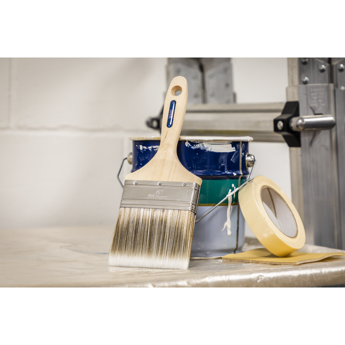 Sealey SPBS100W Wooden Handle Paint Brush 100mm