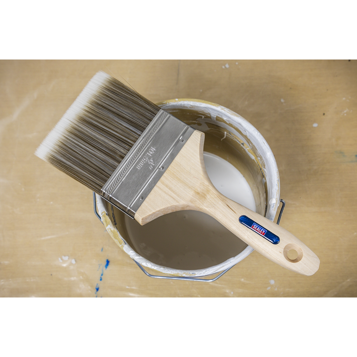Sealey SPBS100W Wooden Handle Paint Brush 100mm