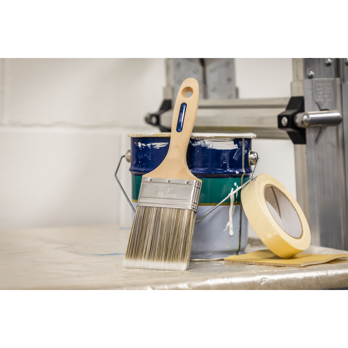Sealey SPBS76W Wooden Handle Paint Brush 76mm