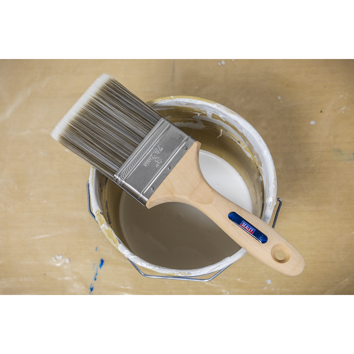 Sealey SPBS76W Wooden Handle Paint Brush 76mm