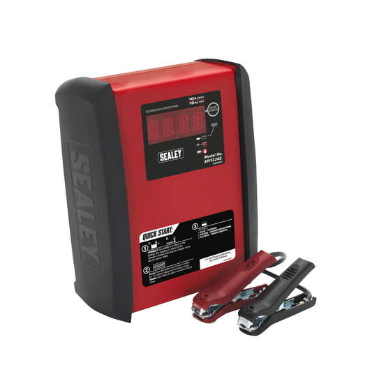 Sealey SPI1224S 12V/15A 24V/10A Intelligent Speed Charge Battery Charger/Maintainer