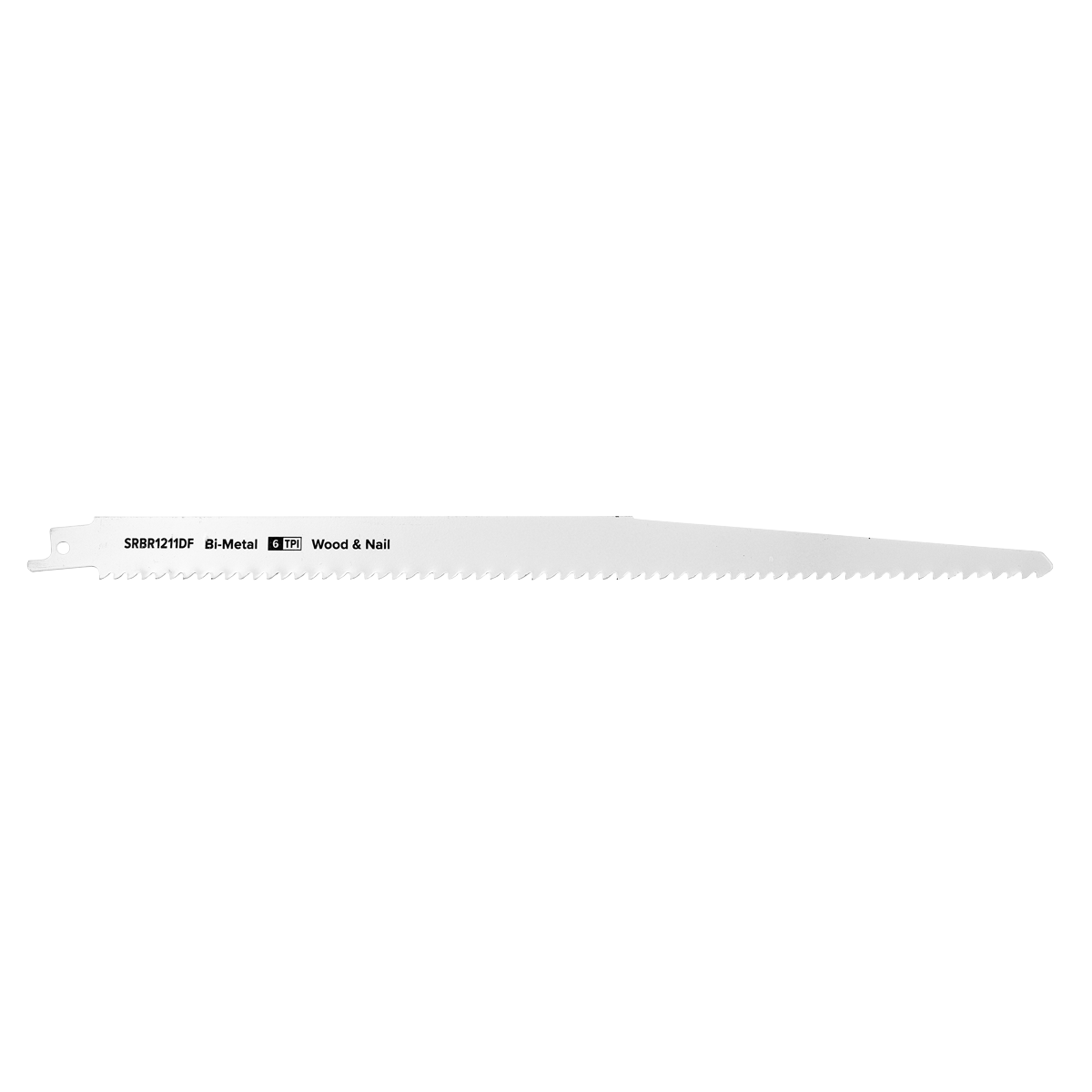 Sealey SRBR1211DF Reciprocating Saw Blade for Wood & Nails 300mm 6tpi - Pack of 5