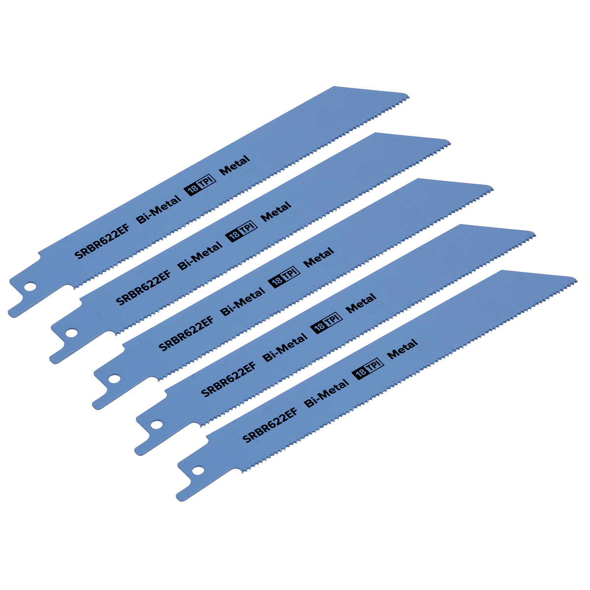 Sealey SRBR622EF Reciprocating Saw Blade for Metal 150mm 18tpi - Pack of 5