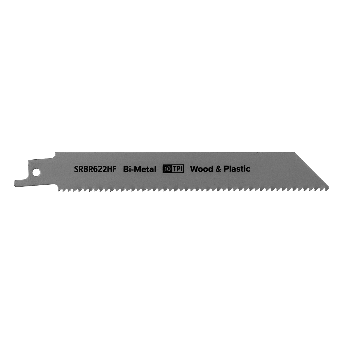 Sealey SRBR622HF Reciprocating Saw Blade for Wood & Plastics 150mm 10tpi - Pack of 5