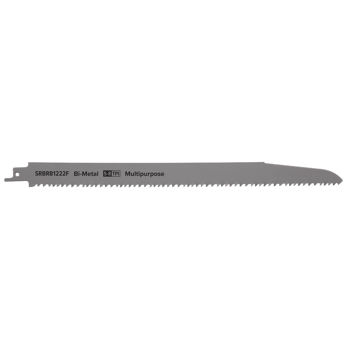 Sealey SRBRB1222F Multipurpose Reciprocating Saw Blade 300mm 5-8tpi - Pack of 5
