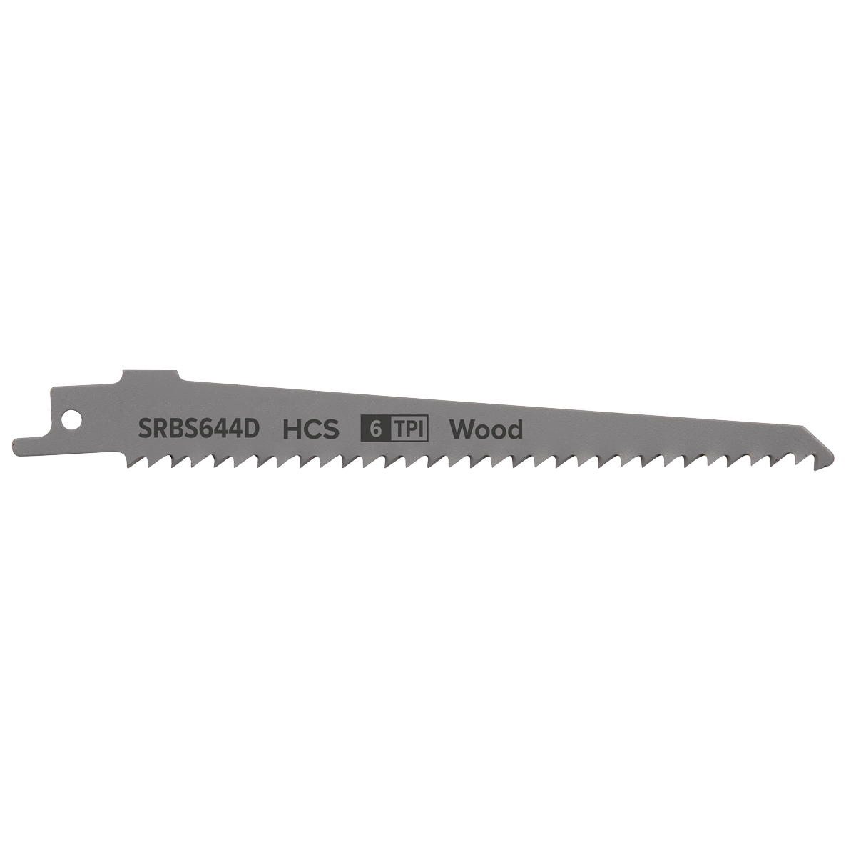 Sealey SRBS644D Reciprocating Saw Blade for Clean Wood 150mm 6tpi - Pack of 5