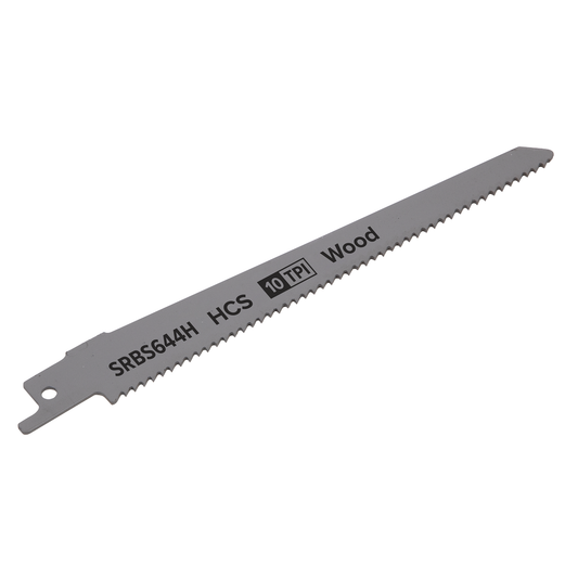 Sealey SRBS644H Reciprocating Saw Blade for Clean Wood 150mm 10tpi - Pack of 5