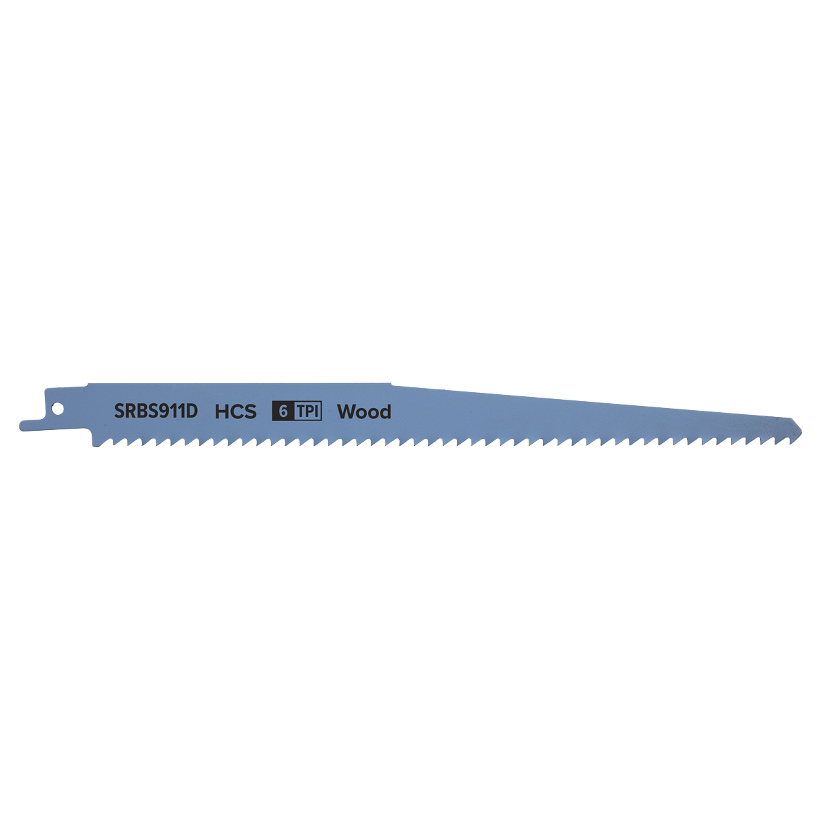 Sealey SRBS911D Reciprocating Saw Blade for Clean Wood 230mm 6tpi - Pack of 5