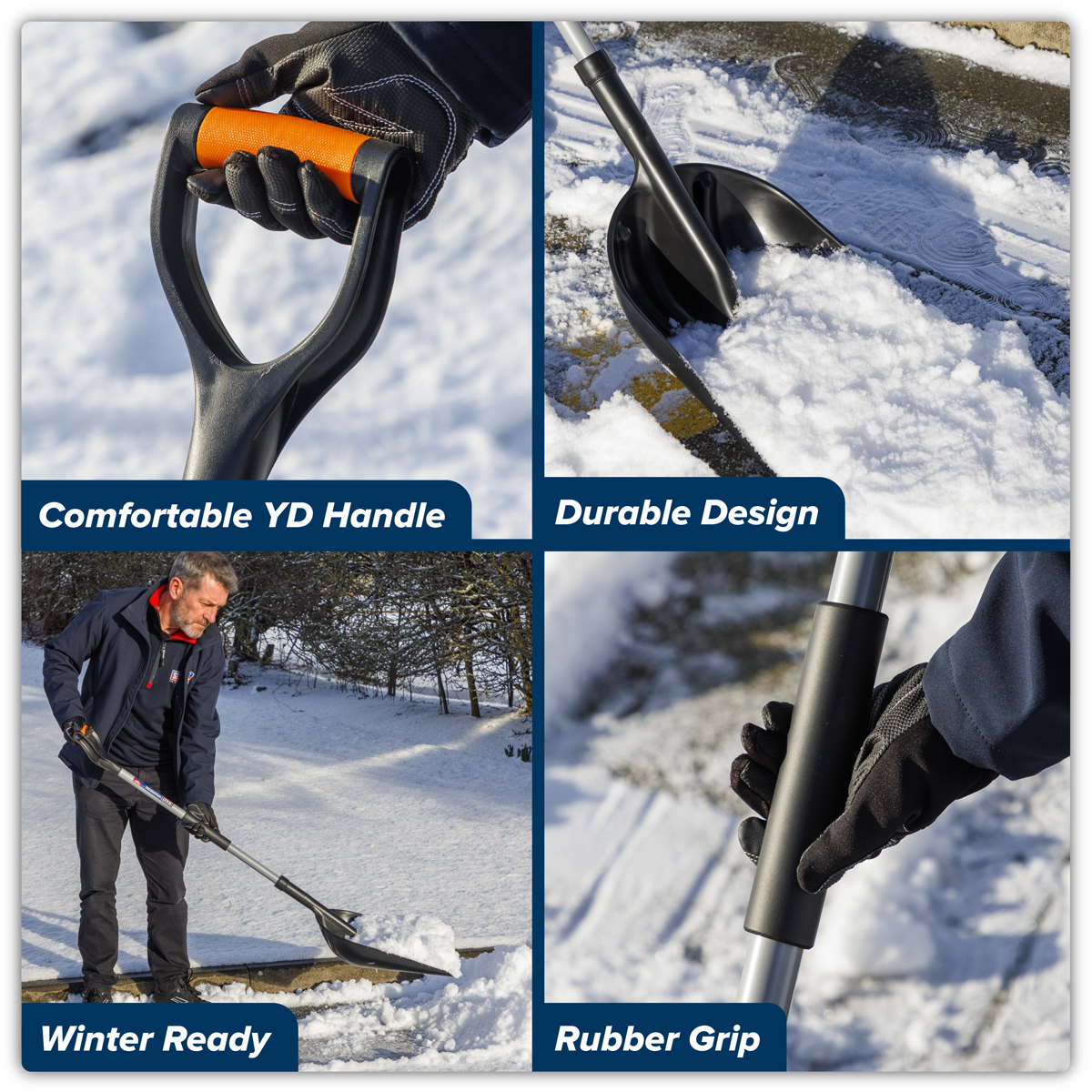 Sealey SS01 General-Purpose Shovel with 900mm Metal Handle