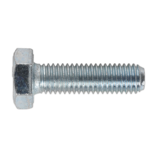 Sealey SS1035 8.8 Zinc Plated HT Setscrew M10 x 35mm, DIN 933 - Pack of 25