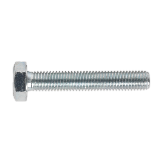 Sealey SS1060 8.8 Zinc Plated HT Setscrew M10 x 60mm, DIN 933 - Pack of 25