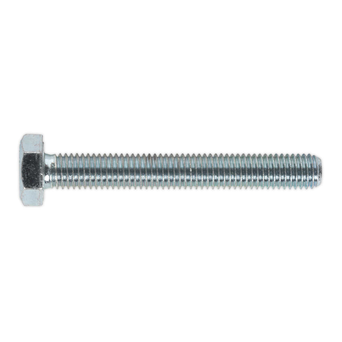 Sealey SS1075 8.8 Zinc Plated HT Setscrew M10 x 75mm, DIN 933 - Pack of 25