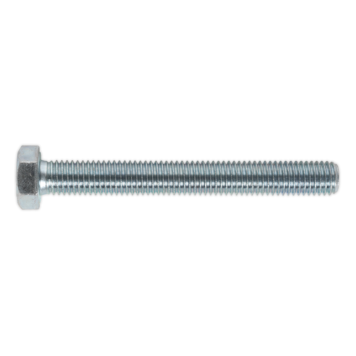 Sealey SS12100 8.8 Zinc Plated HT Setscrew M12 x 100mm, DIN 933 - Pack of 10