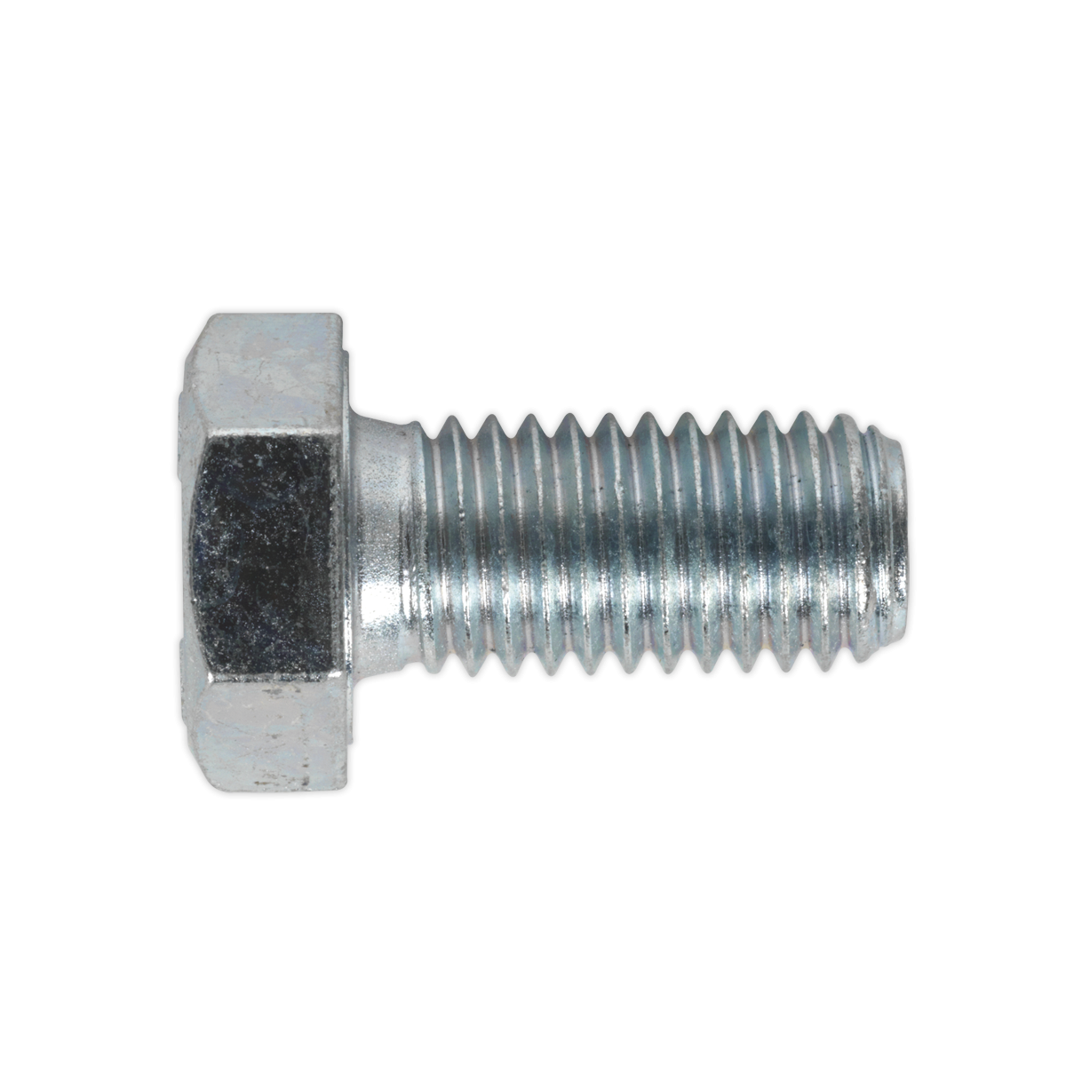 Sealey SS1225 8.8 Zinc Plated HT Setscrew M12 x 25mm, DIN 933 - Pack of 25