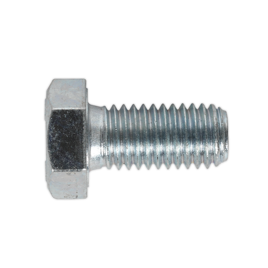 Sealey SS1225 8.8 Zinc Plated HT Setscrew M12 x 25mm, DIN 933 - Pack of 25