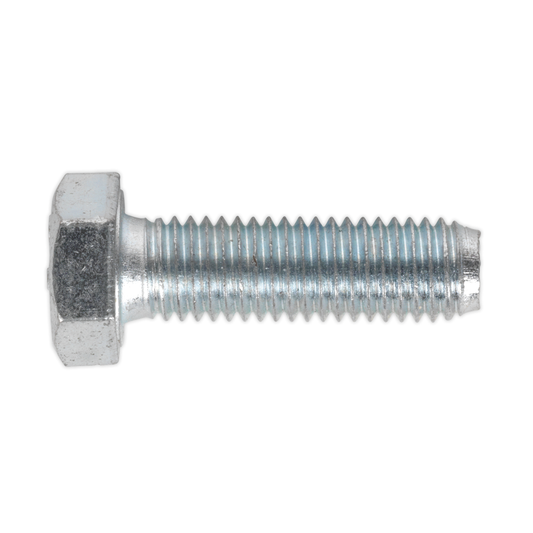 Sealey SS1240 8.8 Zinc Plated HT Setscrew M12 x 40mm, DIN 933 - Pack of 25