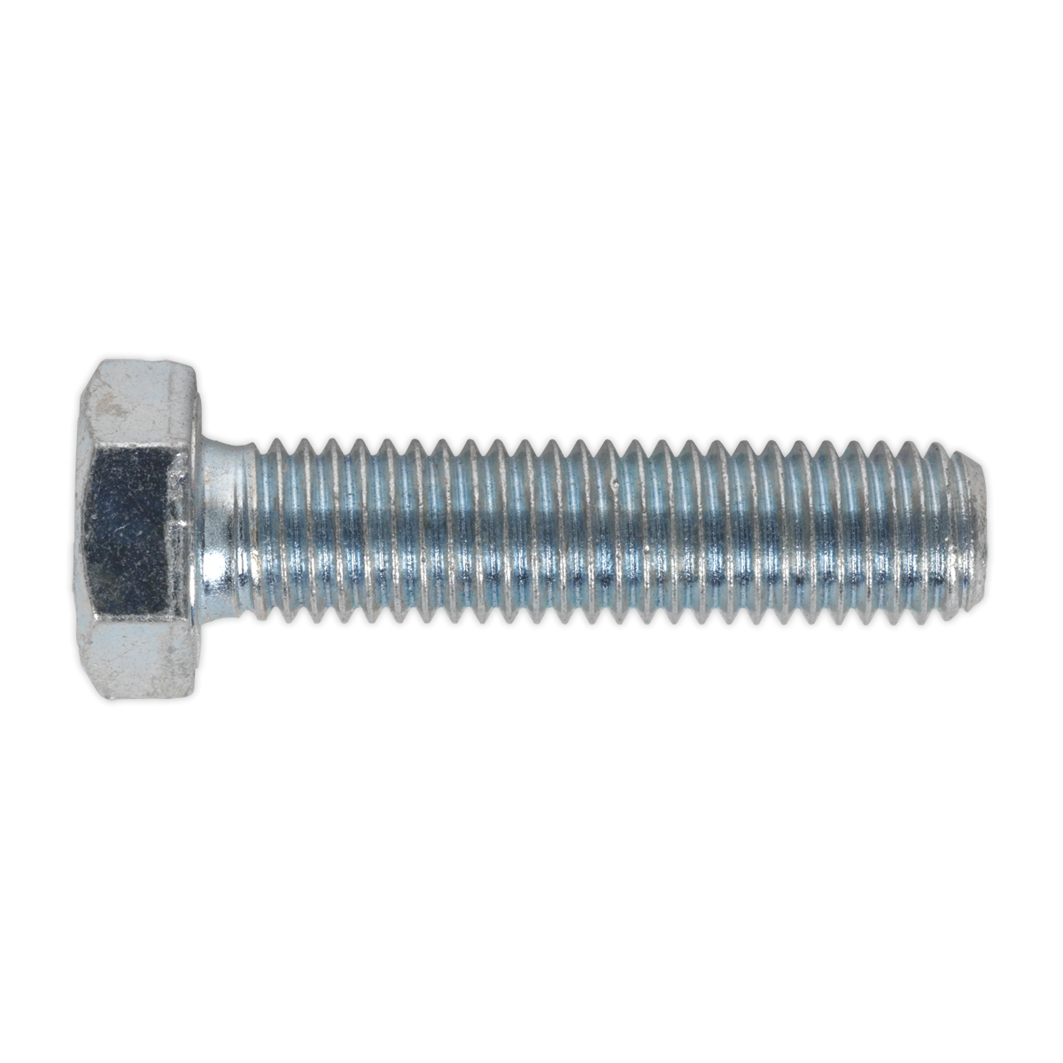 Sealey SS1250 8.8 Zinc Plated HT Setscrew M12 x 50mm, DIN 933 - Pack of 25