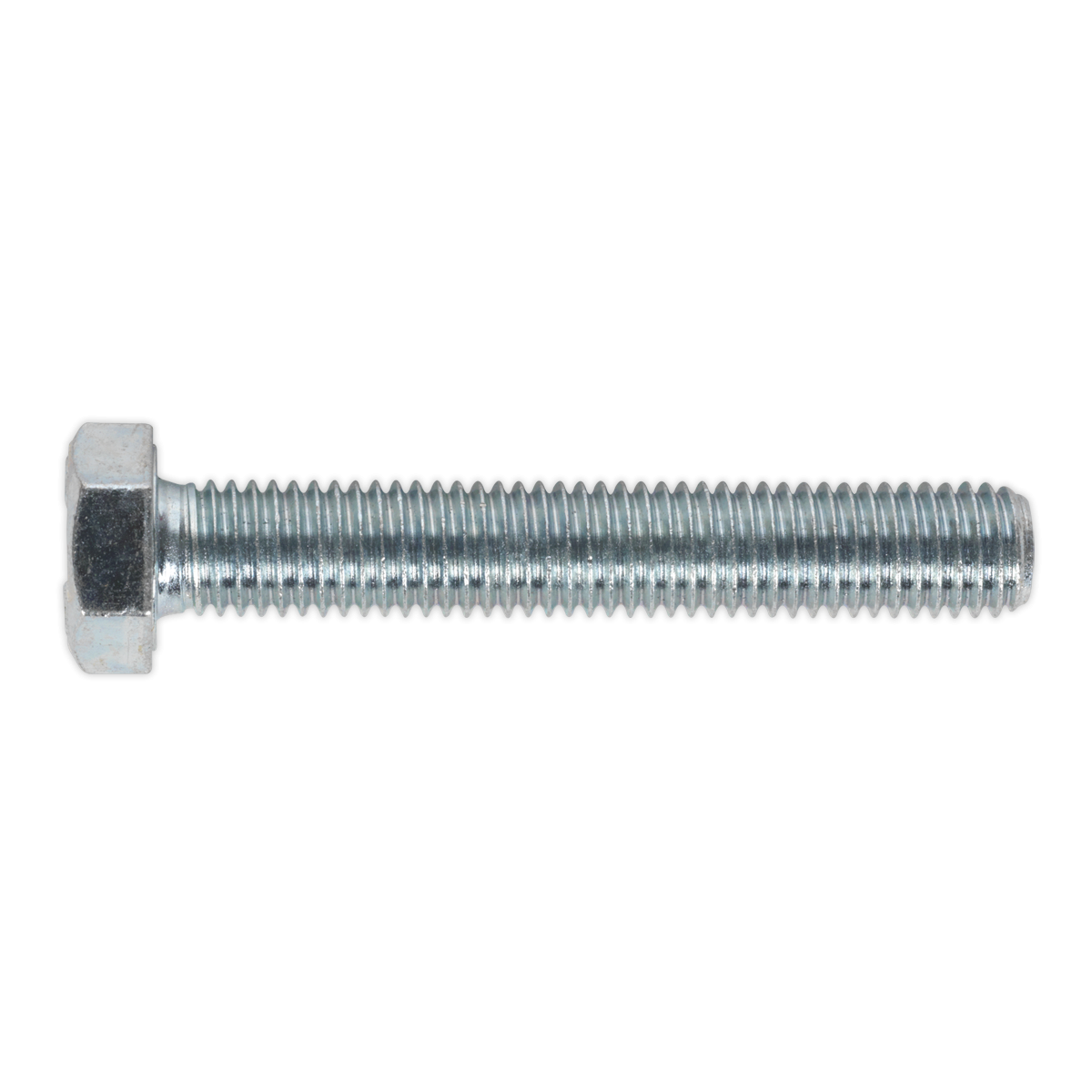 Sealey SS1275 8.8 Zinc Plated HT Setscrew M12 x 75mm, DIN 933 - Pack of 10