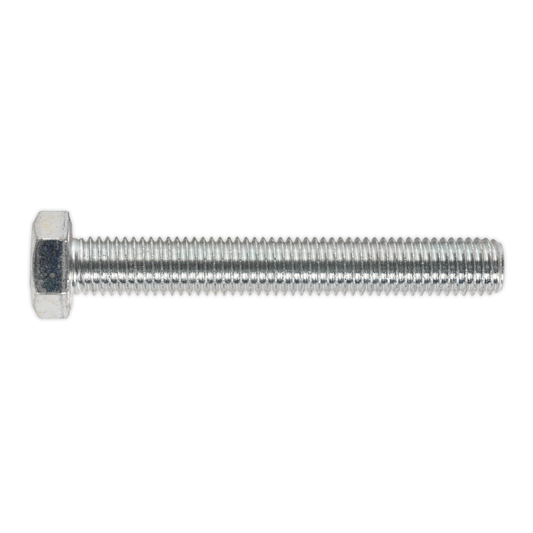 Sealey SS14100 8.8 Zinc Plated HT Setscrew M14 x 100mm, DIN 933 - Pack of 10