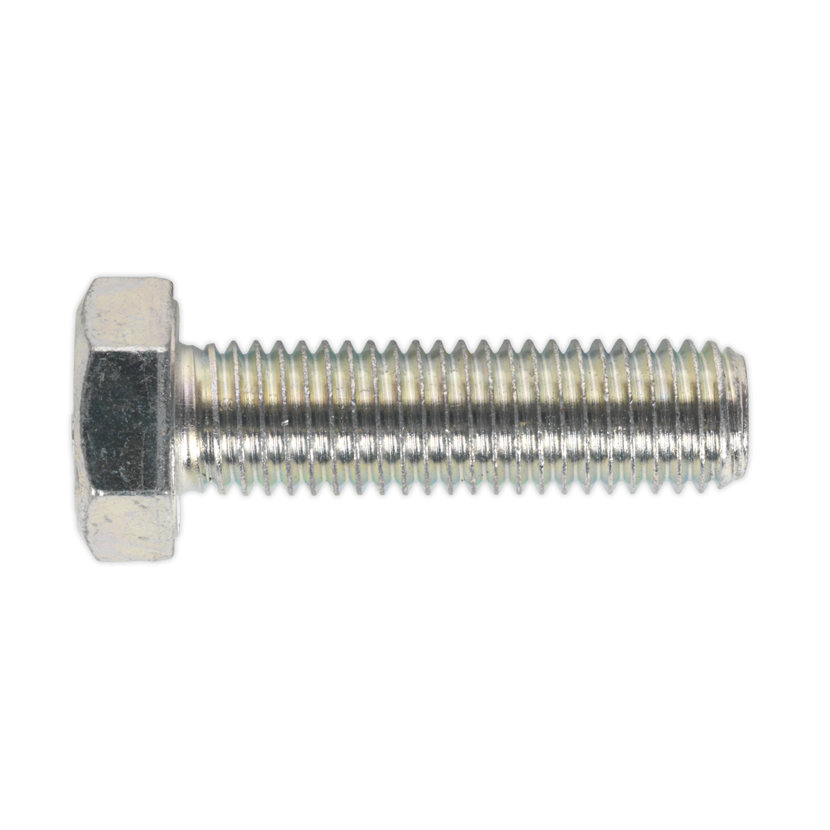 Sealey SS1450 8.8 Zinc Plated HT Setscrew M14 x 50mm, DIN 933 - Pack of 10