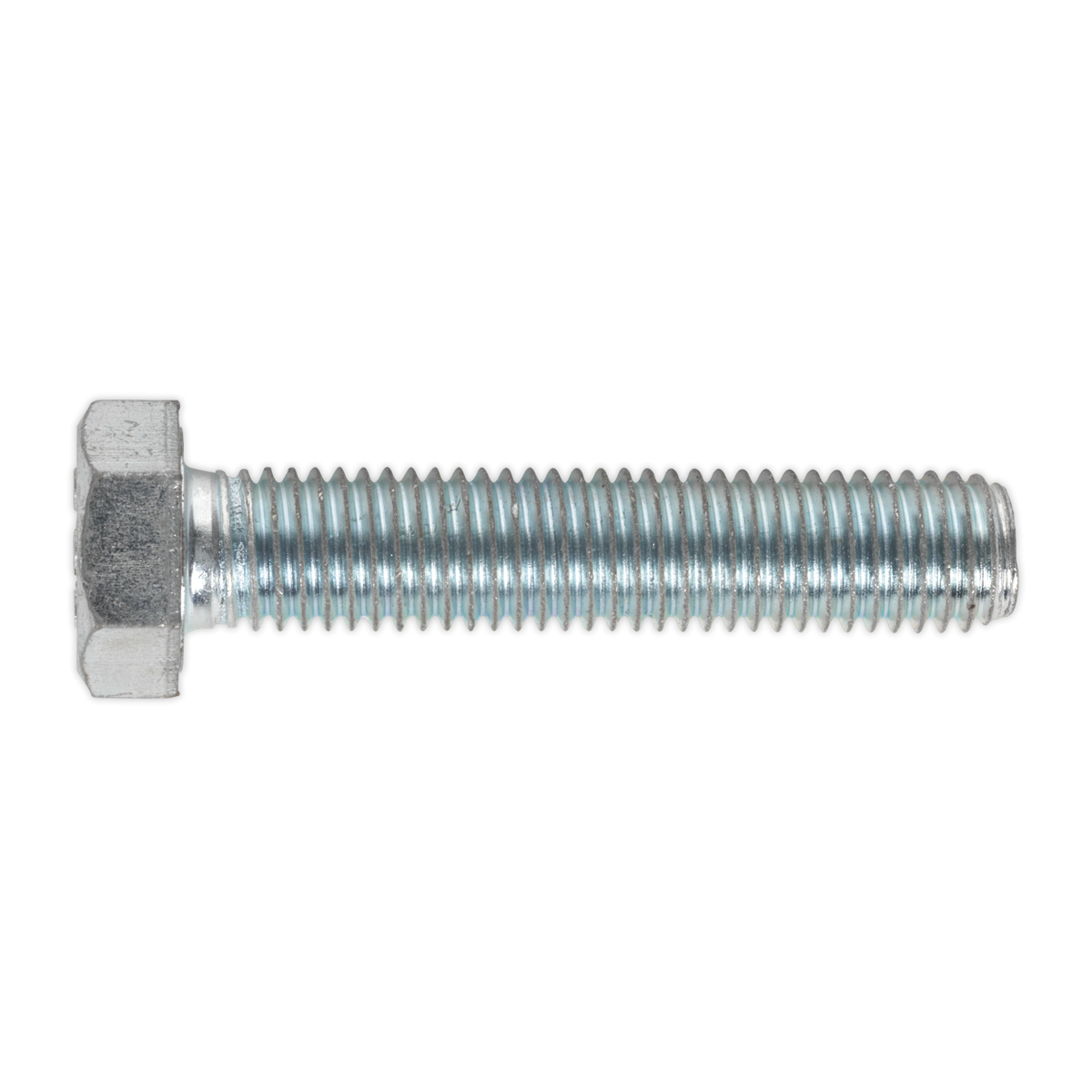 Sealey SS1470 8.8 Zinc Plated HT Setscrew M14 x 70mm, DIN 933 - Pack of 10