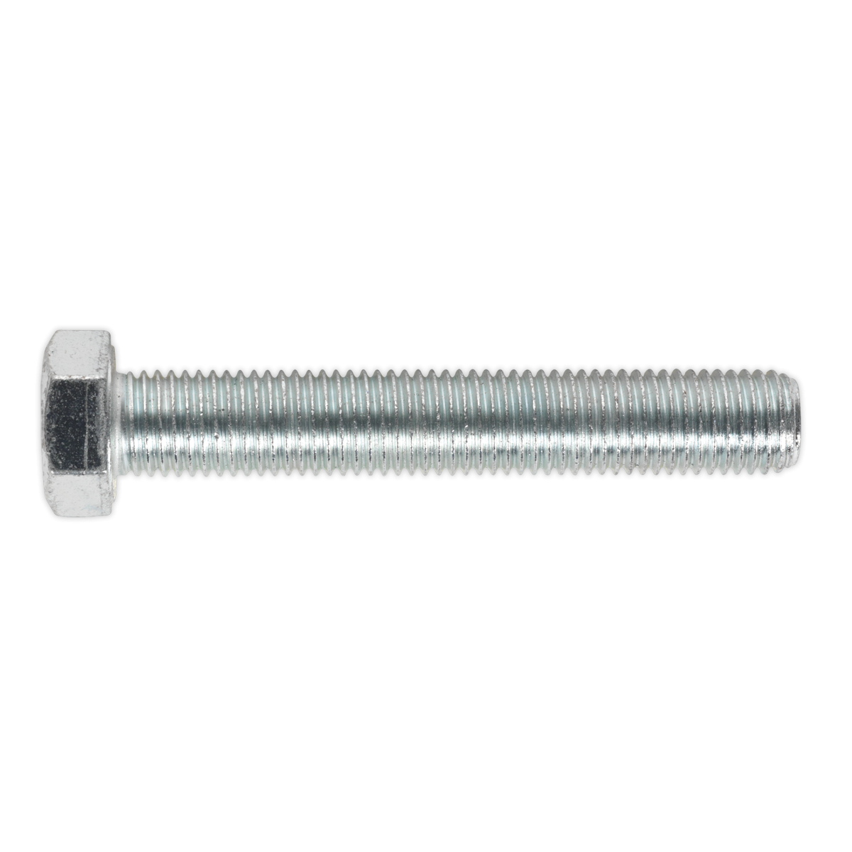 Sealey SS16100 8.8 Zinc Plated HT Setscrew M16 x 100mm, DIN 933 - Pack of 5