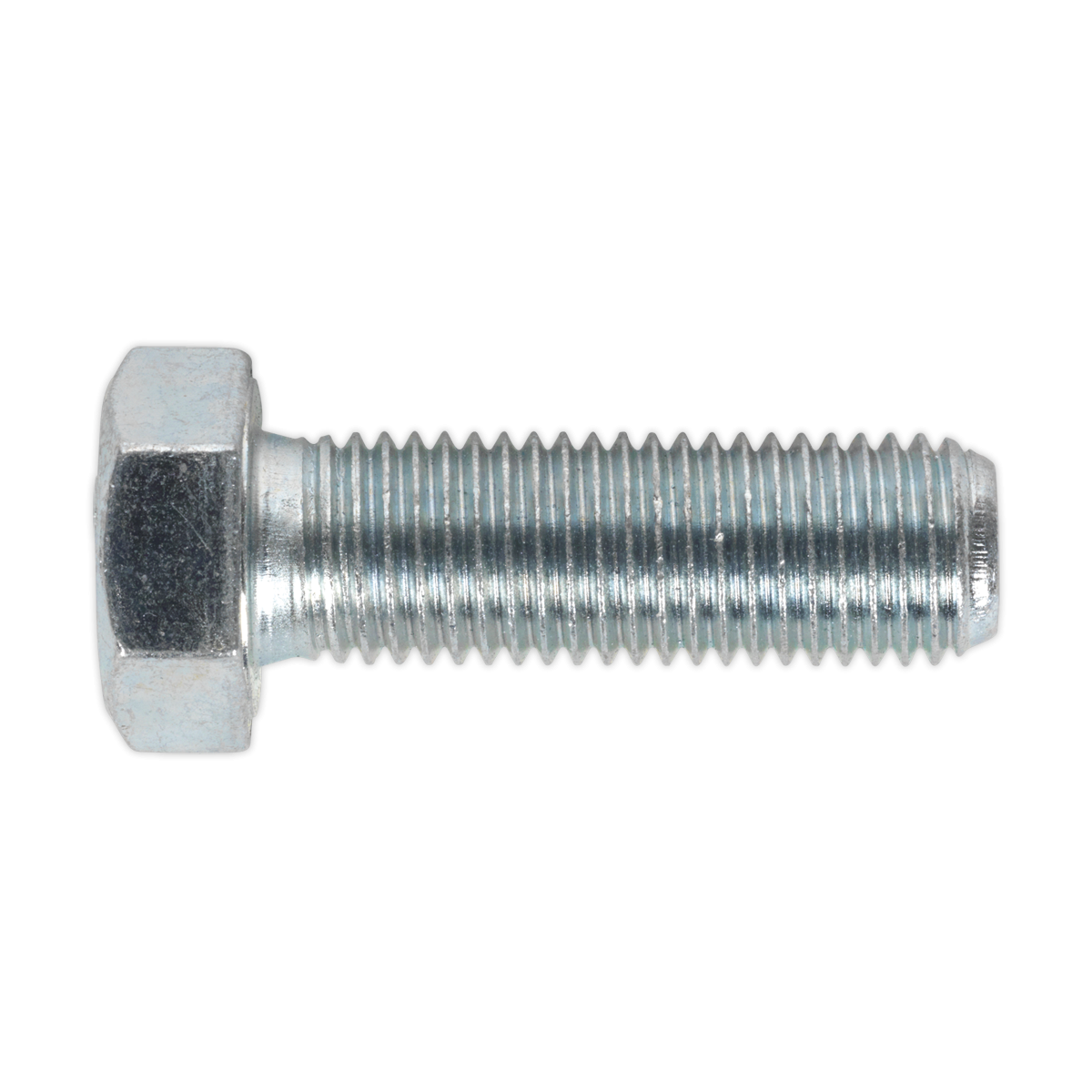 Sealey SS1650 8.8 Zinc Plated HT Setscrew M16 x 50mm, DIN 933 - Pack of 10