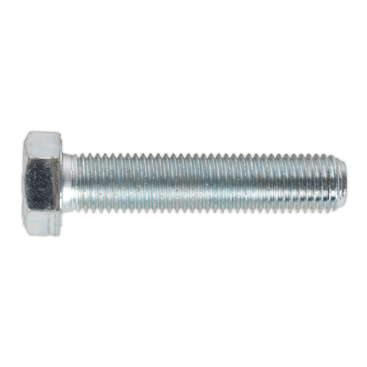 Sealey SS1675 8.8 Zinc Plated HT Setscrew M16 x 75mm, DIN 933 - Pack of 10