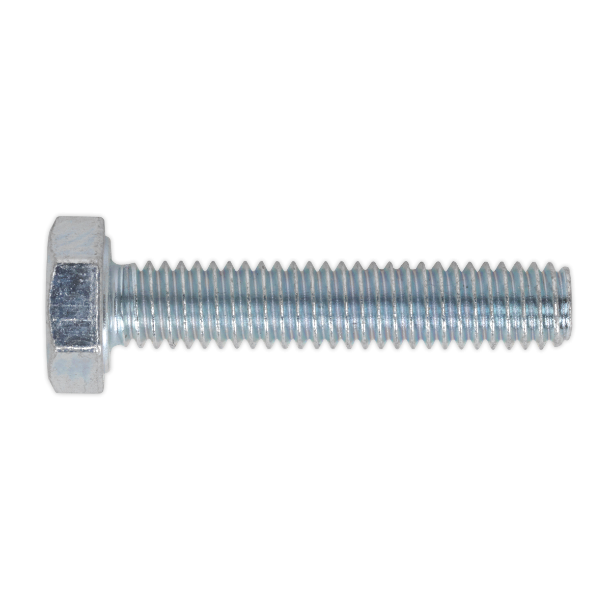 Sealey SS420 8.8 Zinc Plated HT Setscrew M4 x 20mm, DIN 933 - Pack of 50
