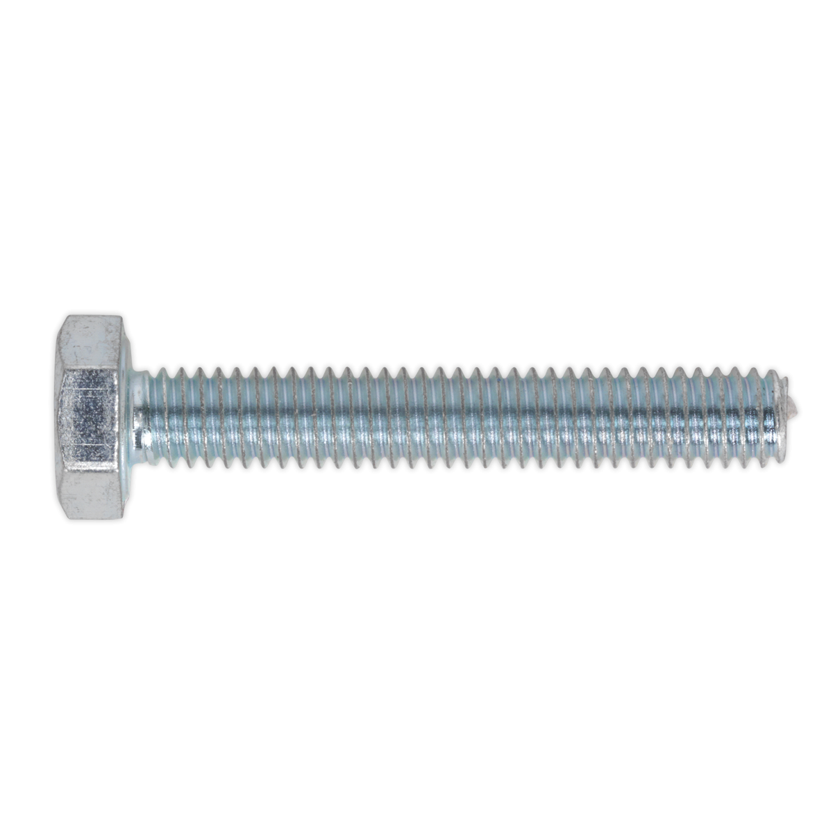 Sealey SS425 8.8 Zinc Plated HT Setscrew M4 x 25mm, DIN 933 - Pack of 50