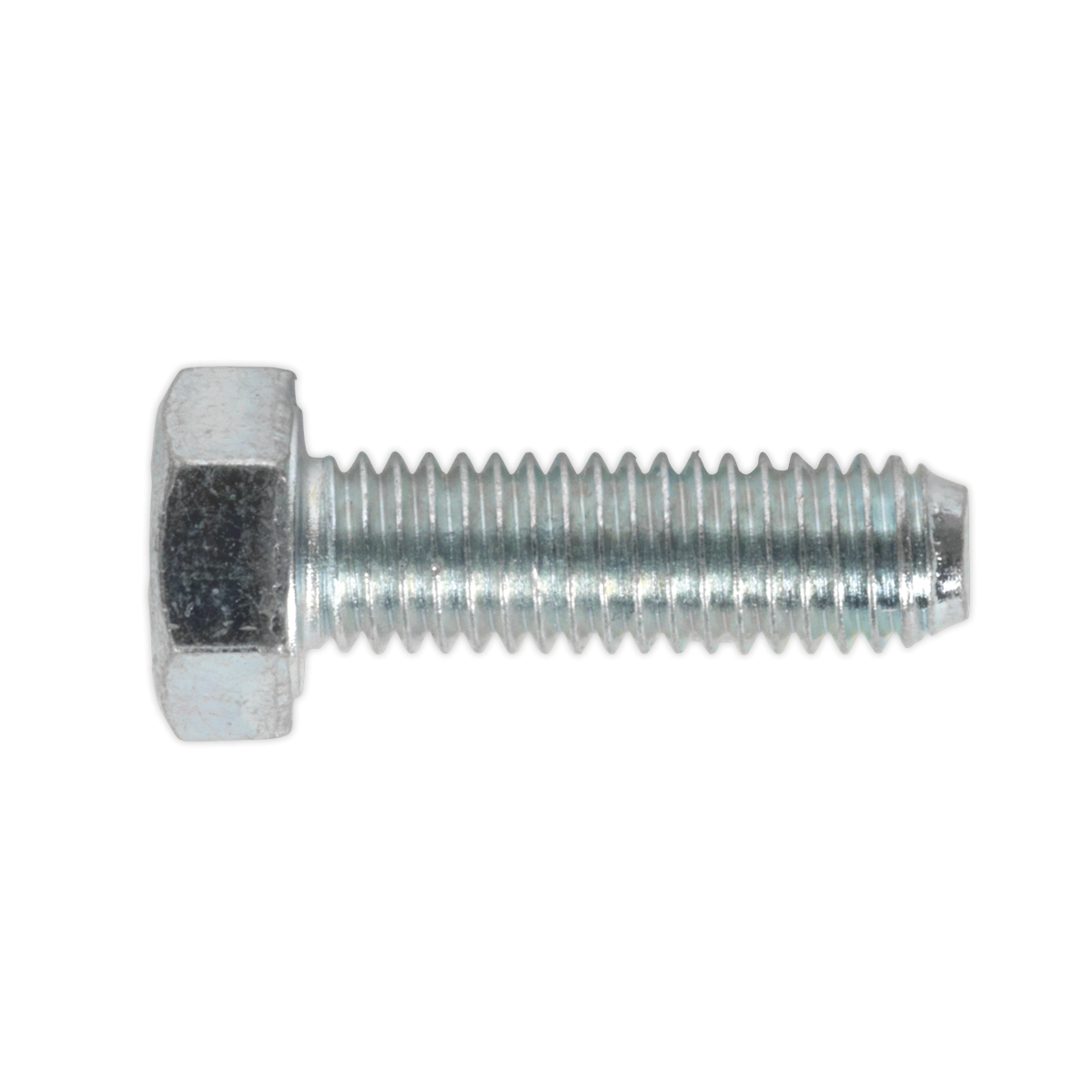 Sealey SS516 8.8 Zinc Plated HT Setscrew M5 x 16mm, DIN 933 - Pack of 50